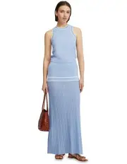 [Oxford] Jade Knitted Top in Blue