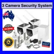 Swann MaxRanger 4K Solar 3 Camera Security System with Longest Range Wireless AU