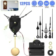 Elegant Clock Movement Set with Pendulum and Music Box DIY Repair Tools
