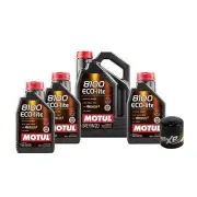 Motul + OEM Engine Oil Change Kit (5W20) (8 Liter) (ECO-LITE 8100)