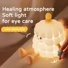 Rechargeable Bedside Lamps Silicone Touch Sensor Light Birthday Cake