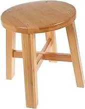 AUTSUPPL Solid Wood Square Stool Step Stool for Bathroom and Girls Non-Slip Design