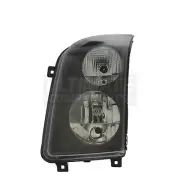 VW Crafter Headlight Van 2006-2016 Black Inner Headlamp Passenger Side Left