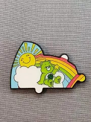 Loungefly Care Bears Shamrock Bear Rainbow Puzzle Enamel Pin