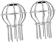 HOMSFOU 2Pcs Drain Filter Caps for Roof Drainage Durable Gutter Guards Prevent Leaves and Debris Clogs for Balconies and Outdoor Use