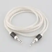8 Cores 3.5mm to 3.5mm 5N Pure Silver Audio AUX Cable Headphone Interconnect