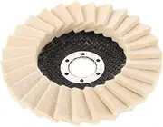 Zerodeko Wool Buffing Polishing Pad for Drill Durable Polishing Wheel for Metal Jewelry DIY Projects Quick Installation Wool Felt Buffing Disc