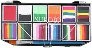 Water-soluble Face Paint Palette 12 Vibrant Colors Body Face Paint Set Festival Makeup Pigments Gentle on Skin Easy Clean for Events Parties Sports