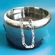 Erick's Sterling Silver Hinge Bangle Bracelet size 7 in. Taxco.925