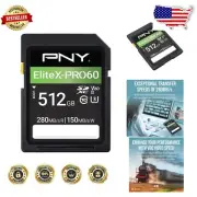 512GB EliteX SD Card with V60 Speed: Perfect for 4K UHD & Full HD Video Capture