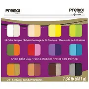 Sculpey Premo Modelling Clay Sampler 24 Pack