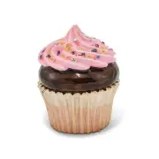 Bejeweled BERRIES 'N CREME Chocolate Cupcake Trinket Box