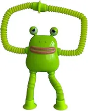 Telescopic Suction Cup Animals – Frog Fidget Toy with Stretchy Pop Tube | Sensory Sucker Pop Tube, Telescopic Suction Cup Toy for Kids, Stress and Fun Stretchable Tube Toy