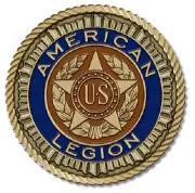 American Legion Medallion for Box Cremation Urn/Flag Case - 2 Inch Diameter