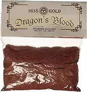 1 X Dragons Blood Powder Incense 1618 gold