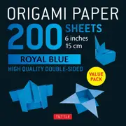 Origami Paper 200 sheets Royal Blue 6" (15 cm)