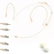 Double Earhook Headset/Mic Headworn Microphone For For Shure Wireless