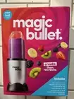 Magic Bullet Blender Stainless Steel Blade & Tall Cup Black Base 7 Pieces