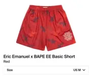 Eric Emanuel x Bape EE Basic Shorts (NEW UNOPENED) SEND OFFERS