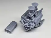 1/24 Chev 572 Tunnel Ram Engine, Revell, Monogram, Tamiya