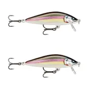 2x Rapala 5.5cm Countdown Sinking Hardbody Balsa Fishing Lures -Gilded Wakasagi