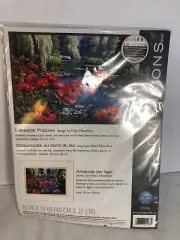 NEW Dimensions Cross Stitch Kit Lakeside Poppies 16" x 11" #20066