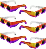 6 PCS Solar Eclipse Glasses 2024, CE & ISO 12312-2 Certified AAS Recognized Pape