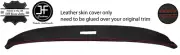 RED STITCH TOP DASHBOARD REAL LEATHER COVER FITS TRIUMPH SPITFIRE MK3 67-70