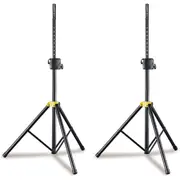 2x Hercules Foldable Floor Stand/Holder/Mount for Stage PA Speaker w/Adaptor BLK