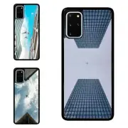 Plastic TPU Cover Blue SKY Airplane Plane For Samsung S7 S8 S9 S10 S20 Plus Lite