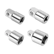 Socket Adapter Set - [1/4", 3/8", 1/2"] Conversion Tool for Ratchet Wrench