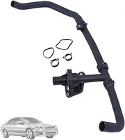 C2S43430 Radiator Top Hose With Thermostat Petrol Compatible with Jaguar X-Type 2002 2003 2004 2005 2006 2007 2008