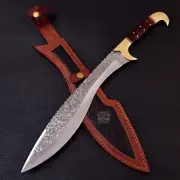 Handmade Falcata Knife High Carbon Steel Knife with Sheath Ancient Knife
