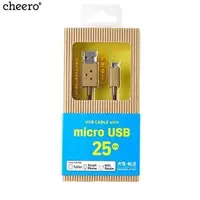 在飛比找蝦皮購物優惠-日本Cheero阿愣micro USB充電傳輸線(25公分)