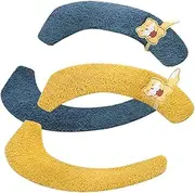 SOESFOUFU 2 Pack Washable Toilet Seat Covers Soft Non-Slip Warm Plush Pads Thick Comfortable Baby-Friendly Decorative Random