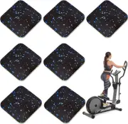 16 Pack Exercise Equipment Mat Treadmill 3.9 X 3.9 X 0.4 Inch Pads Rubber Mats f