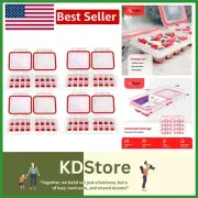 IceTopper Plus Silicone Ice Cube Tray - 2 Lids, 16 Cubes, BPA Free, 4 Pack