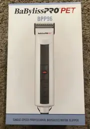 BaByliss PRO Pet Single-Speed Professional Brushless Motor Clipper (BPP96) NEW!