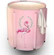 Folding Tub Bath Barrel Adult Portable No Inflatable Bath Tub Super-Thick PVC Cylindrical Inflatable Plastic Bathtub,A