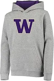Outerstuff Washington Huskies Youth Size Prime Team Logo Pullover Fleece Hoodie