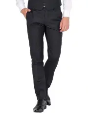 [Ferrari Formalwear] Pure Wool Suit Trouser in Charcoal