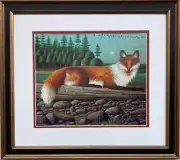 Charles Wysocki "Mr. Fox" New CUSTOM FRAMED Art Americana