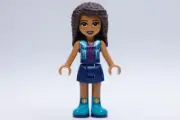 NEW LEGO® Friends Andrea Minidoll - Dark Blue Skirt, Metallic Blue Jacket 41677