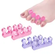 4 Pack Gel Toe Separators for Pedicure Nail Polish Overlapping Toes Bunions