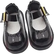 Kisangel 1 Pair Miniature Doll Shoes for DIY Crafting Doll Boots Single Buckle Accessory and Home Decor Present