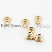 40 Pieces Raw Brass Bead Cap - Cone 5X3mm (CW-1738C-T-68)