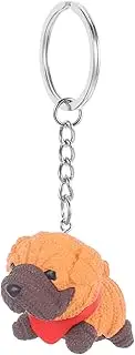 [MOBUTOFU] Dog Keychain Puppy Dog Keyrings Cartoon Hanging Keychains Animal Figurine Cartoon Dog Keyrings Lovely Pendants Keychain Dog Party Favors Keychain Pendants Purse Charms White Pvc