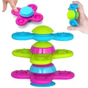 Suction Cup Spinner Toys for 1 Year Old Boy Girl 3PCS Spinning Toys for Toddl...