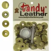 Tandy Leather 5/16 Inch Line 24 Snap fastener kit CT.15 w/Tools - Gold