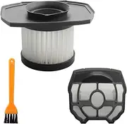 A32SV02 Filter Compatible with Ryobi Hand Vacuum Filter P718 P718K P718B P7181 Replace 313282001, 313282002 18 Volt Strut Stick Vacuum Cleaner, 2 Pack Filter Assembly, Pre-Screen and 1 Brush